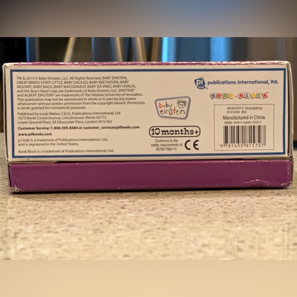 Baby Einstein 12 Board Books by PI LTD. Children's Features colors,music,animals - Picture 8 of 15